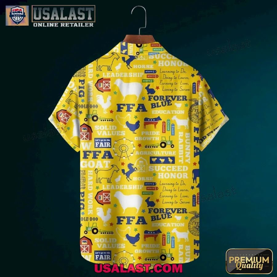 FFA Forever Blue Short Sleeve Hawaiian Shirt