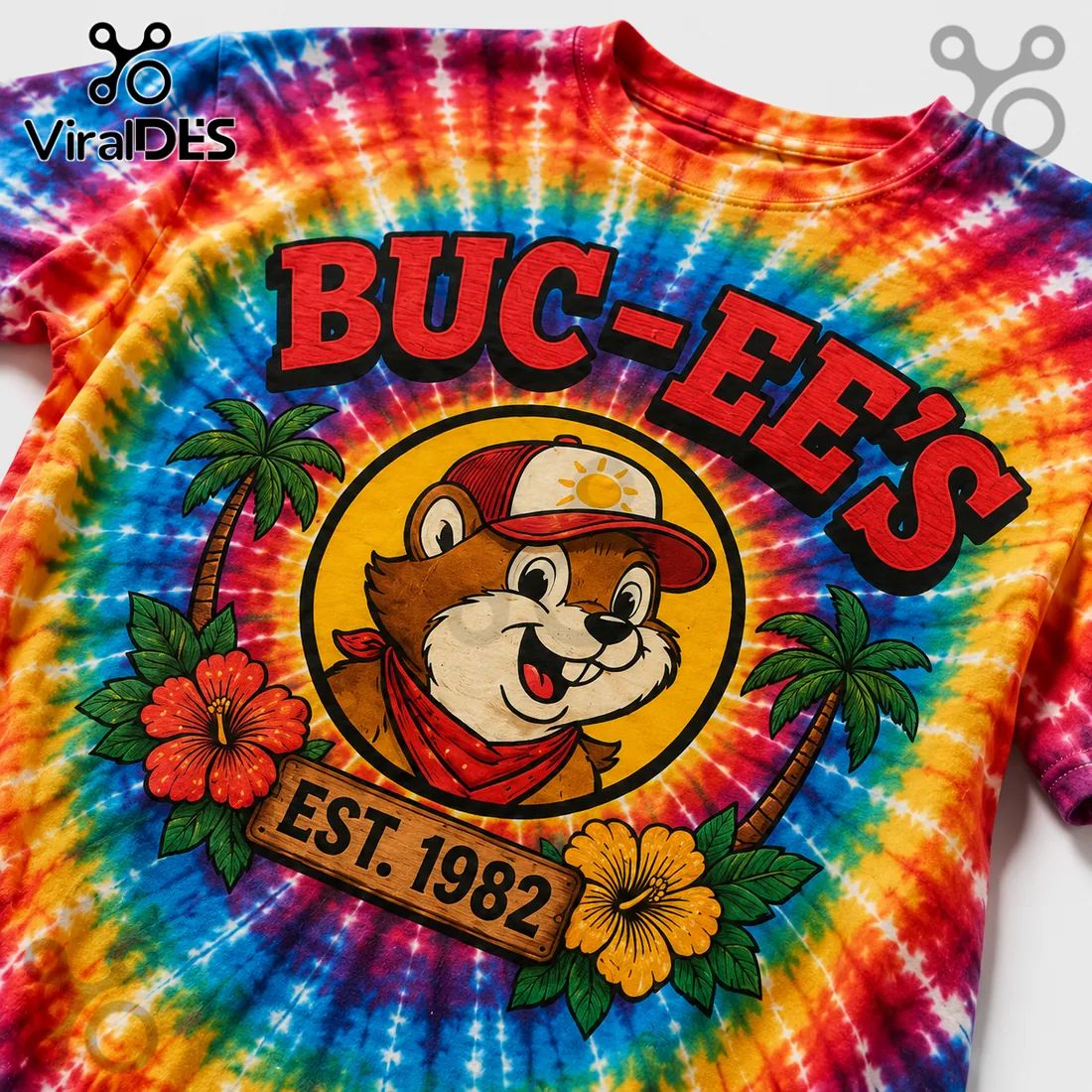 Buc-ee’s Sun-Stop Est 1982 Retro Road Trip Paradise Shirt