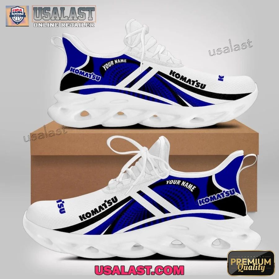 Komatsu Tractor Personalized Max Soul Shoes