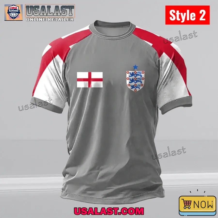 England Football WC 2026 Logo Print T-Shirt