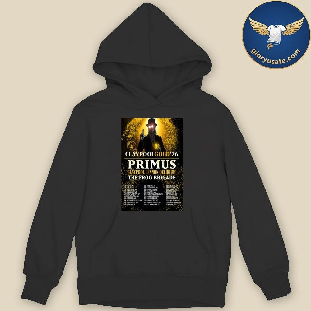 PRIMUS Claypool Gold Tour 2026 Poster Shirt
