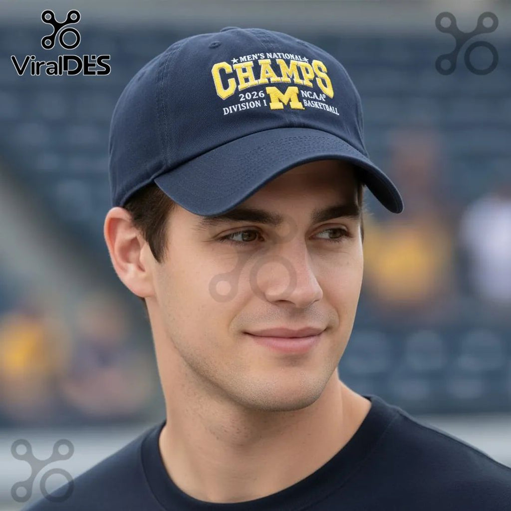 ’47 Michigan Wolverines 2026 NCAA Men’s National Basketball Champs Cap