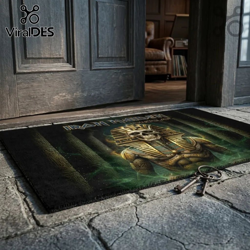 Iron Maiden Powerslave Egyptian Mummy Area Rug