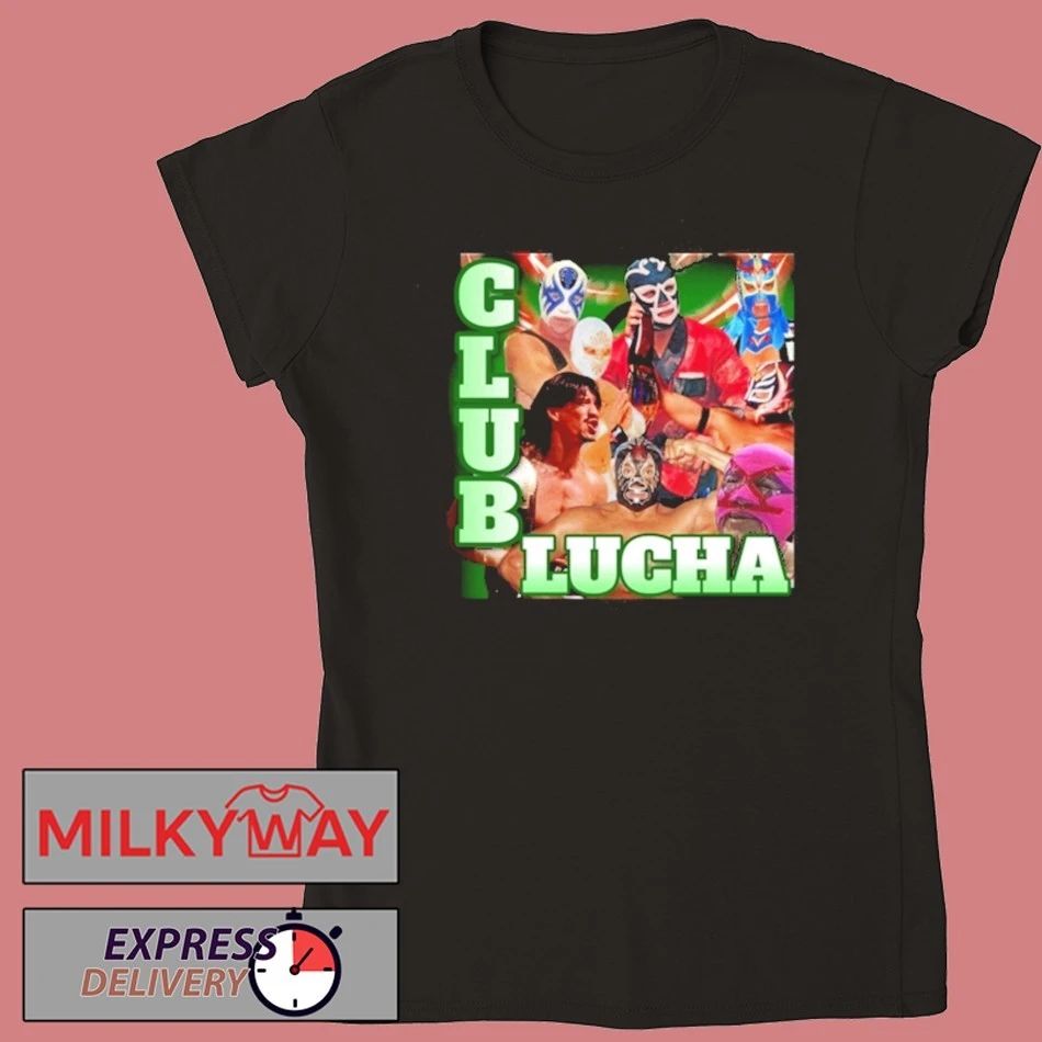Club Lucha Wrestler Mask Collage Shirt Mexican Wrestling Shirt