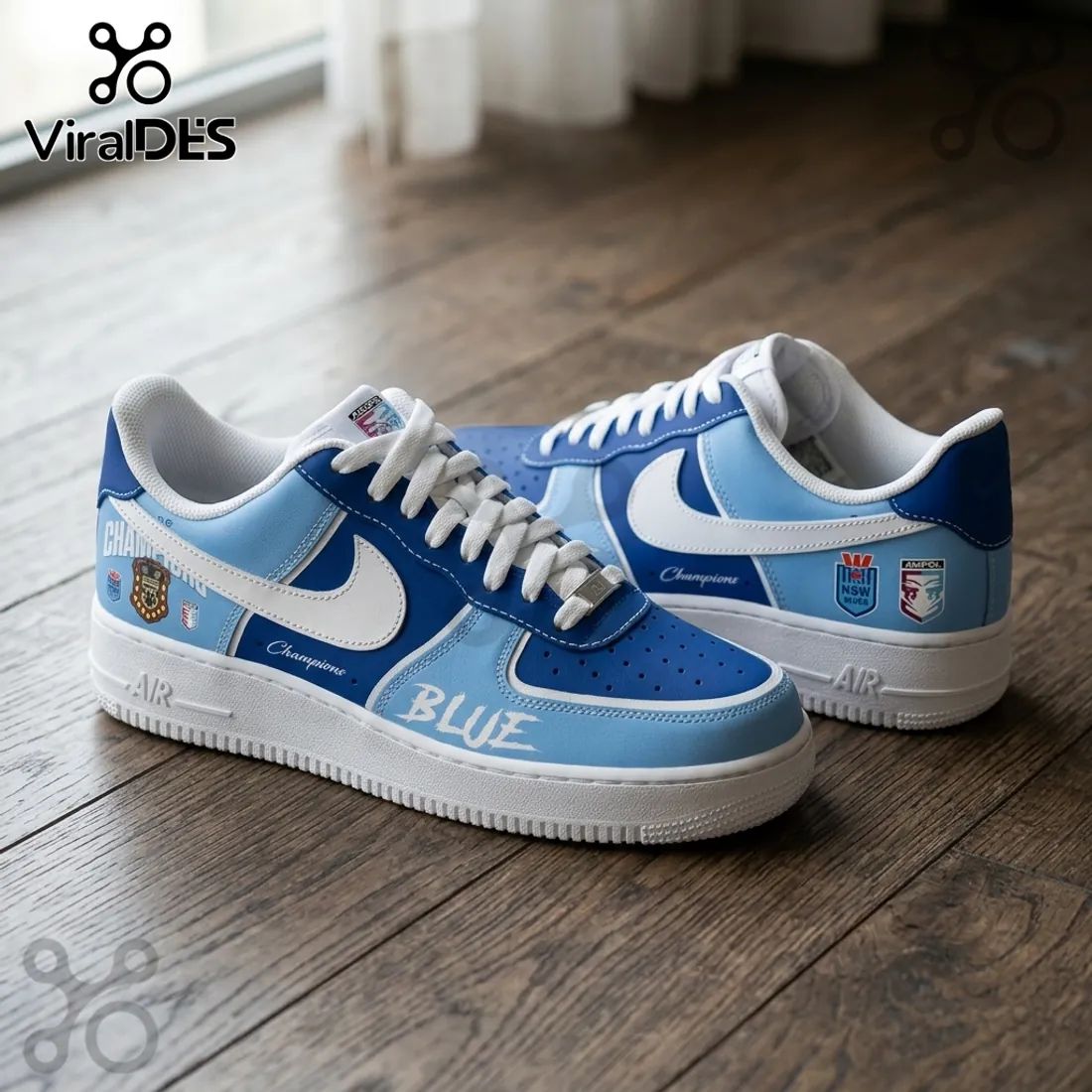 NSW Blues Champions Limited Edition Custom Air Force 1 Sneakers