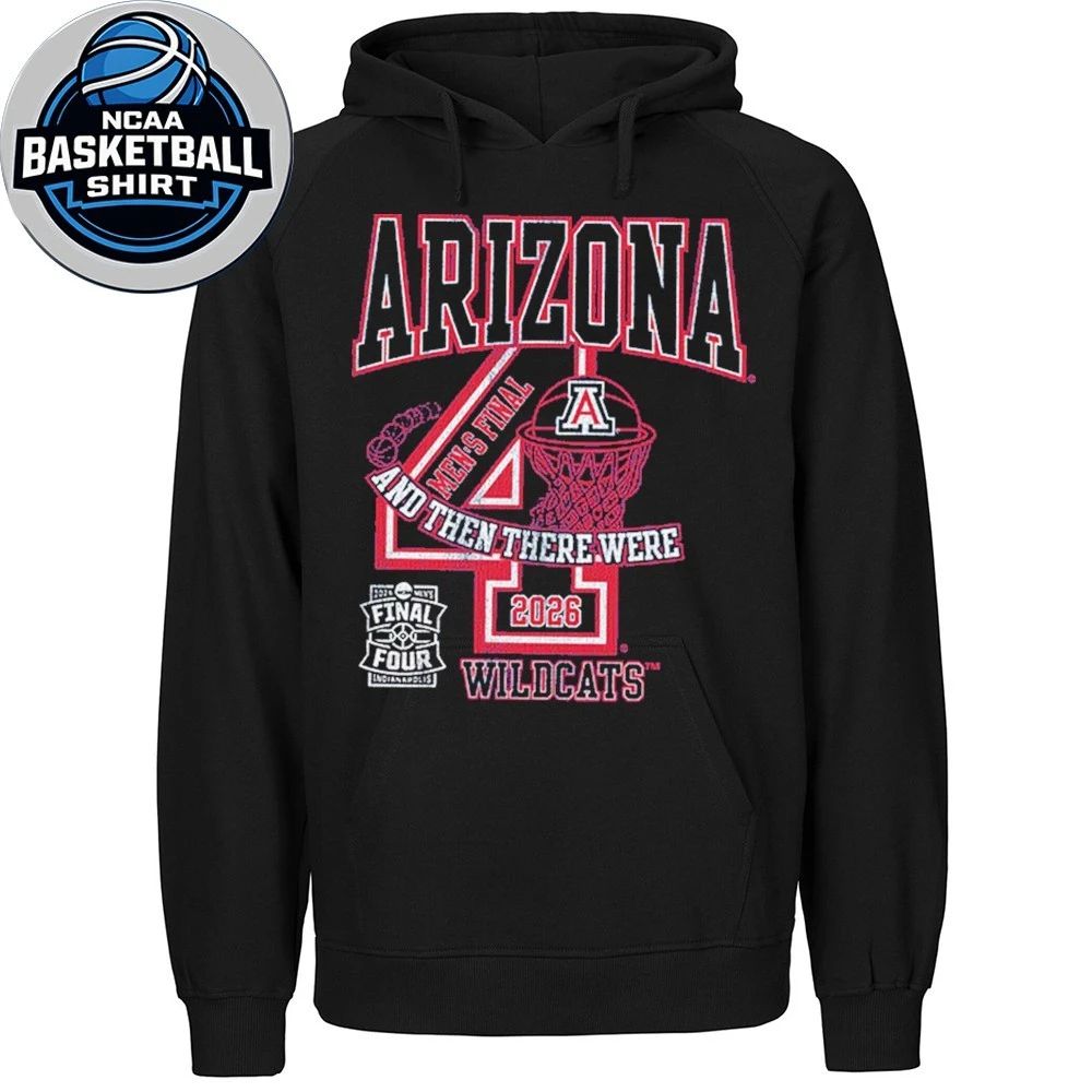Arizona Wildcats Men’s Basketball 2026 Final Four Number Navy Logo Graphic T-Shirt