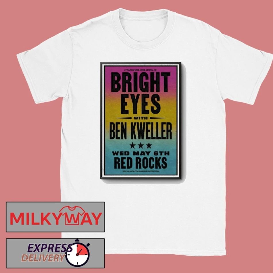 LIMITED May 06 2026 Bright Eyes Morrison, CO, Red Rocks Poster shirt