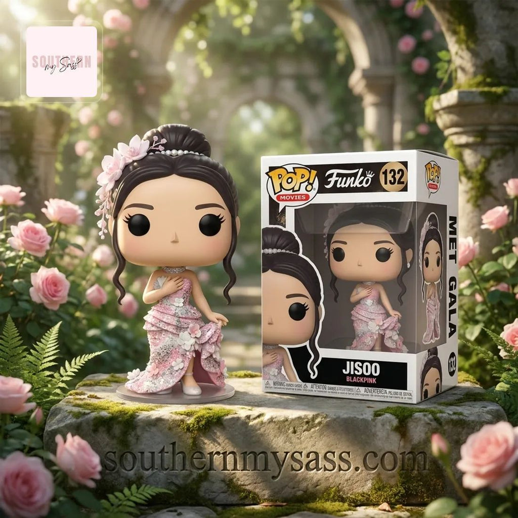 Jisoo Blackpink Met Gala Garden of Time Pink Gown Funko Pop Figure Doll
