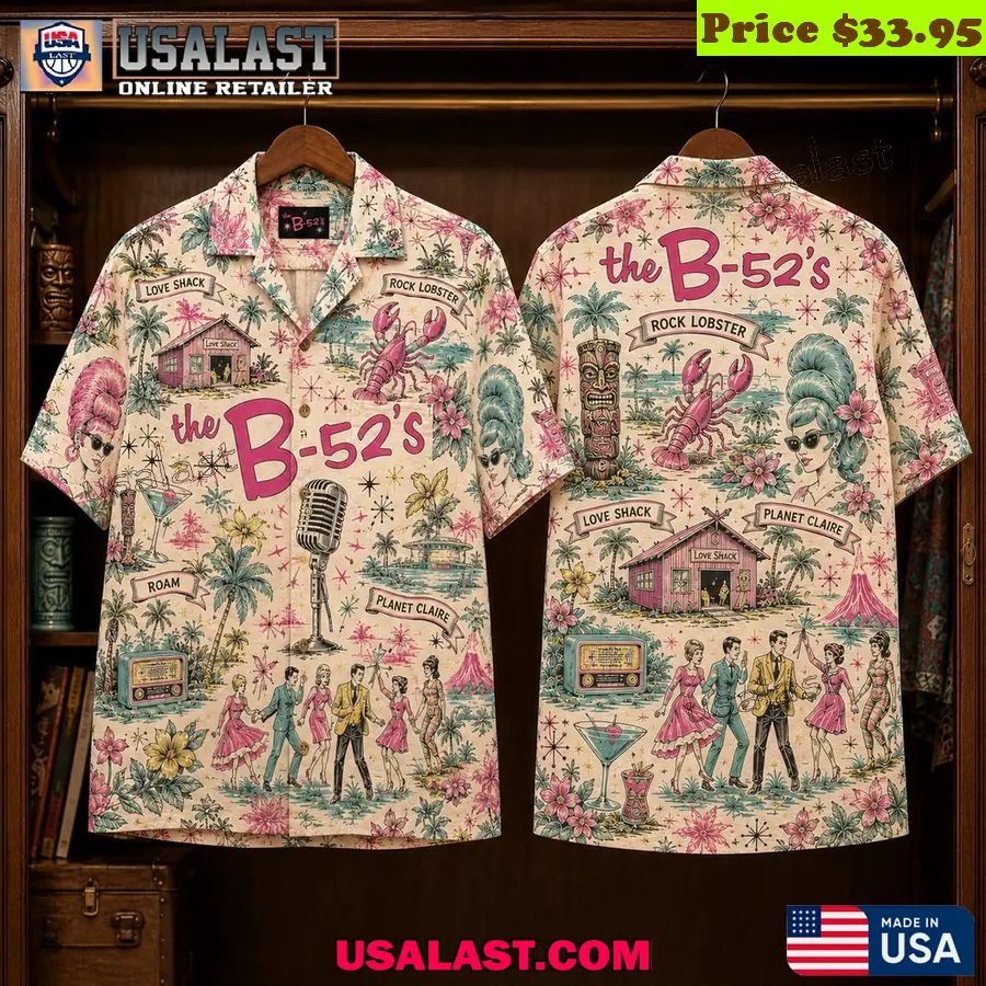 The B-52s Tropical Rock Band Hawaiian Shirt