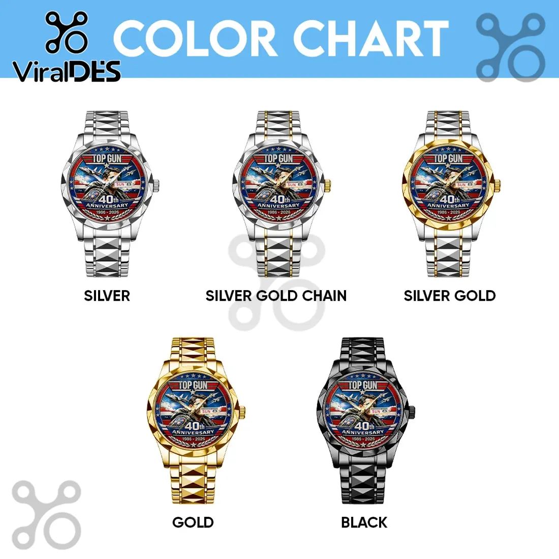 Gun Maverick 40th Anniversary Quartz Watch