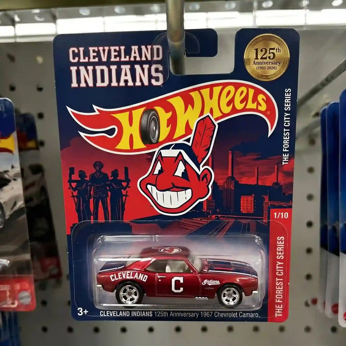 Wheels Cleveland Indians 125th Anniversary Vintage 1967 Chevy Camaro Model
