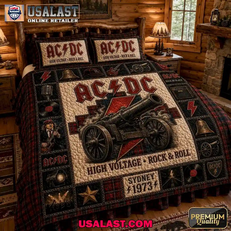 AC/DC Sydney 1973 Commemorative Quilt Blanket