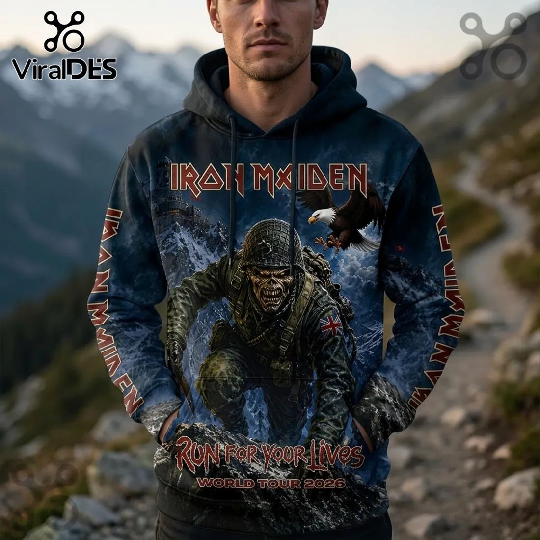 Iron Maiden Run For Your Lives 2026 World Tour Hoodie
