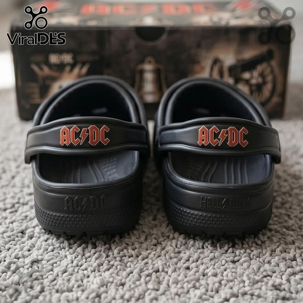 ACDC Highway to Hell Edition Rock Band Crocs WIth Charms