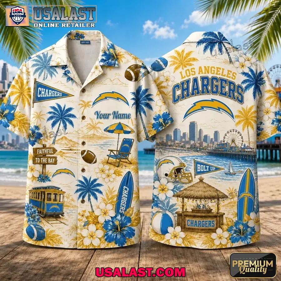 Los Angeles Chargers Summer Vibes Custom Hawaiian Shirt