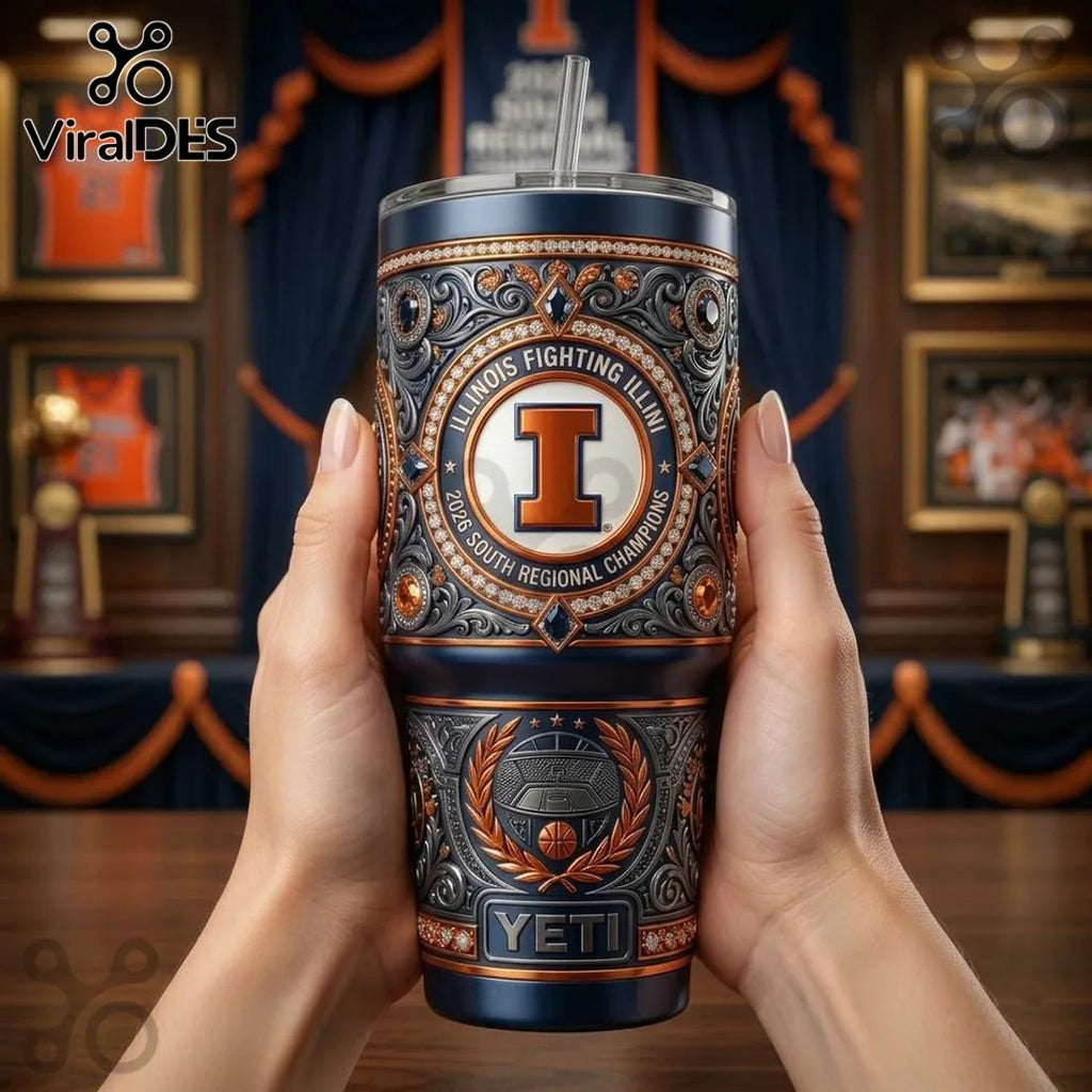 Illinois Fighting Illini 2026 Regional Champions Commemorative Tumbler