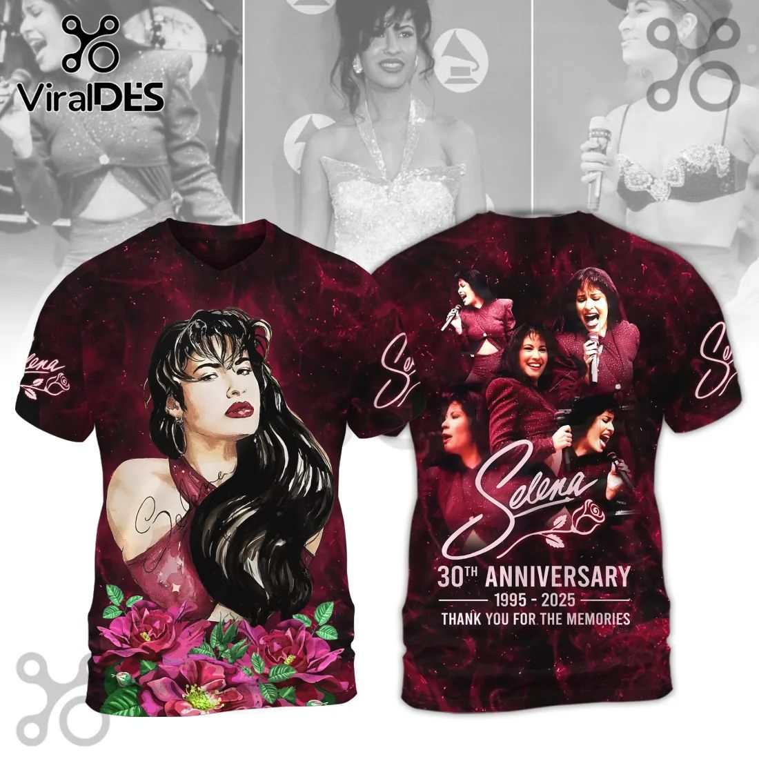 Selena 30th Anniversary Commemorative Tribute 3D T-Shirt