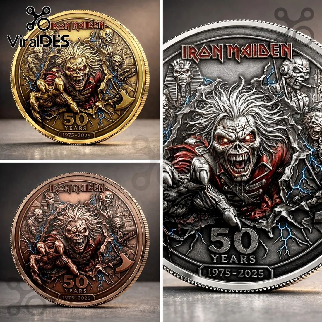 Iron Maiden 50th Anniversary Eddie Coin