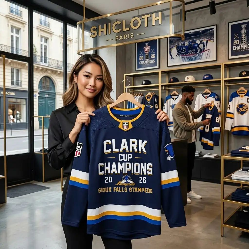 Sioux Falls Stampede Clark Cup Champions 2026 Hockey Jersey
