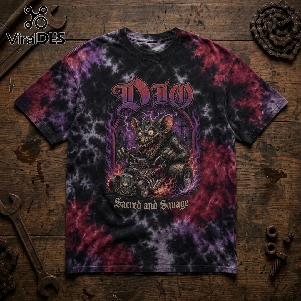 Dio Sacred and Savage Tie-Dye T-Shirt