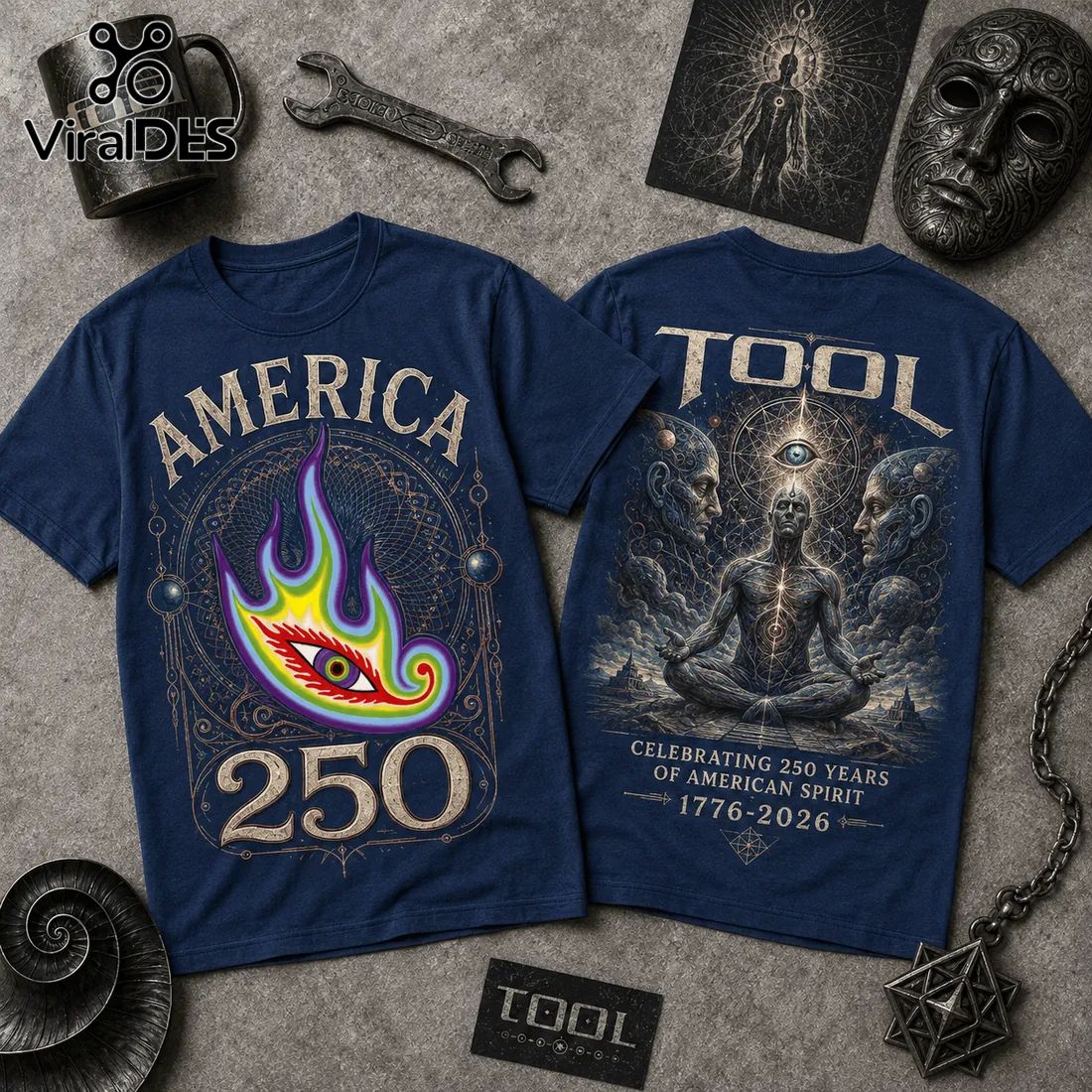 Tool Band America 250 Years 1776-2026 Anniversary Shirt