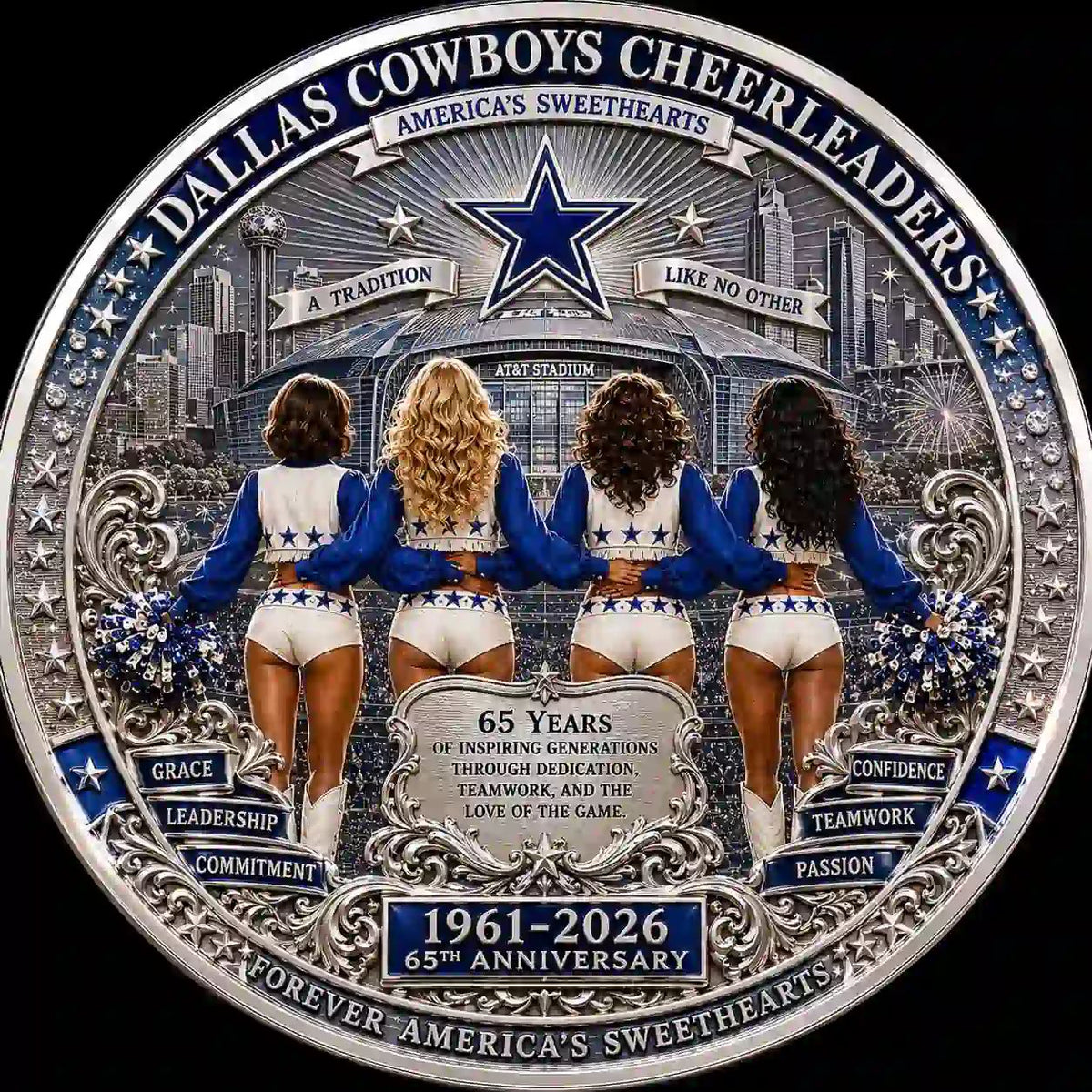 Dallas Cowboys Cheerleaders 65th Anniversary Commemorative Coin