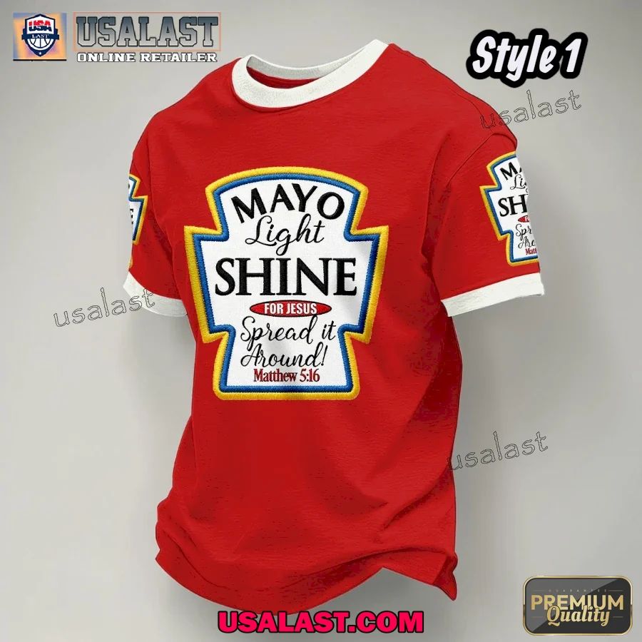 Christian Mayo Light Shine For Jesus Casual T-Shirt