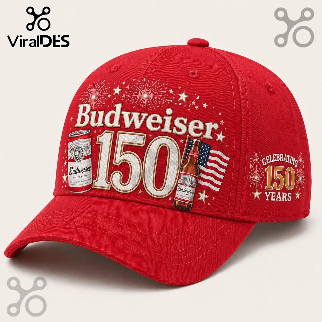 Budweiser 150th Anniversary Red Baseball Cap