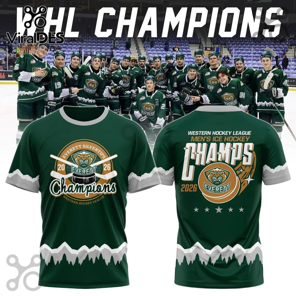 Everett Silvertips WHL Champions 2026 Pullover Hoodie