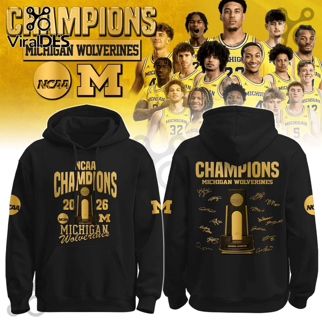 Michigan Wolverines NCAA National Champions 2026 Hoodie