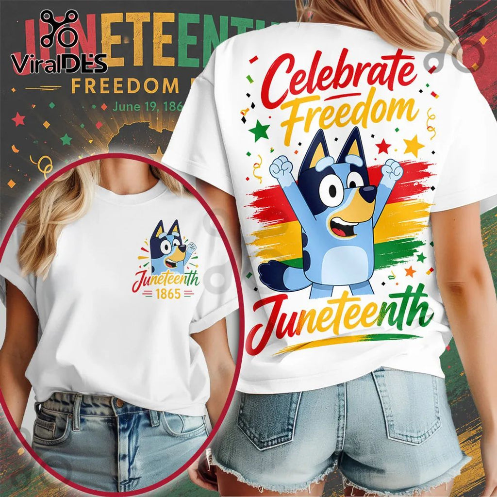 Bluey x Juneteenth Celebrate Freedom Graphic T-Shirt