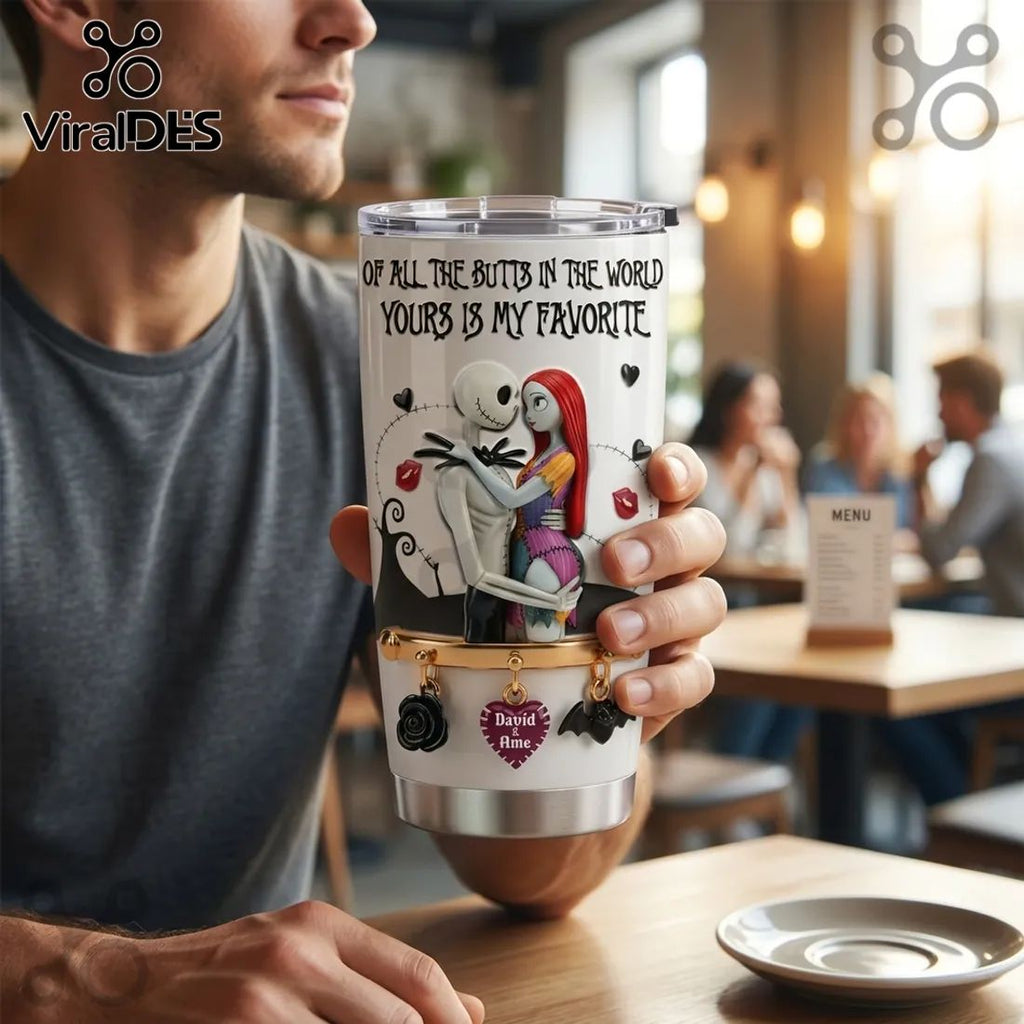 Nightmare Before Christmas Jack & Sally Tumbler