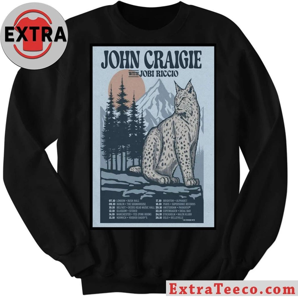 John Craigie With Jobi Riccio Europe Tour 2026 Poster Shirt