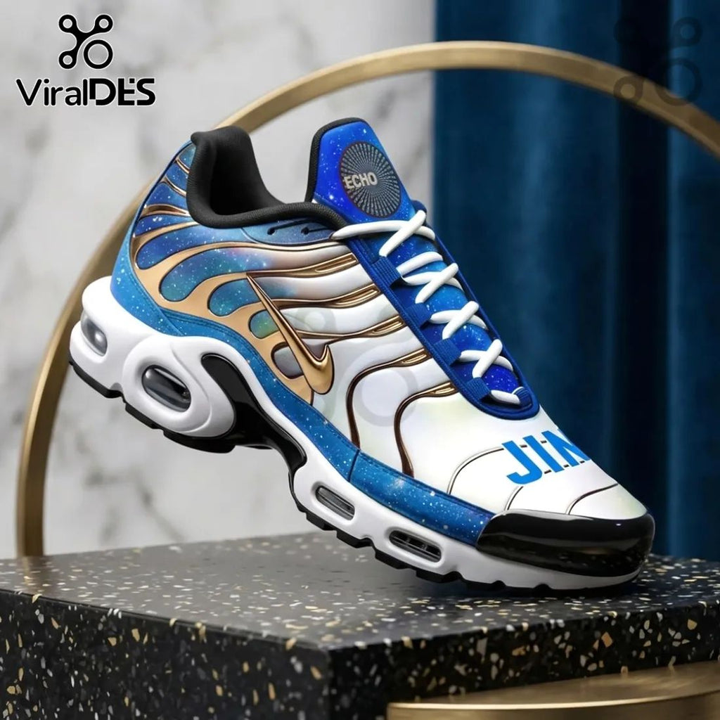 Jin BTS Galaxy Blue Air Max Plus Sneakers