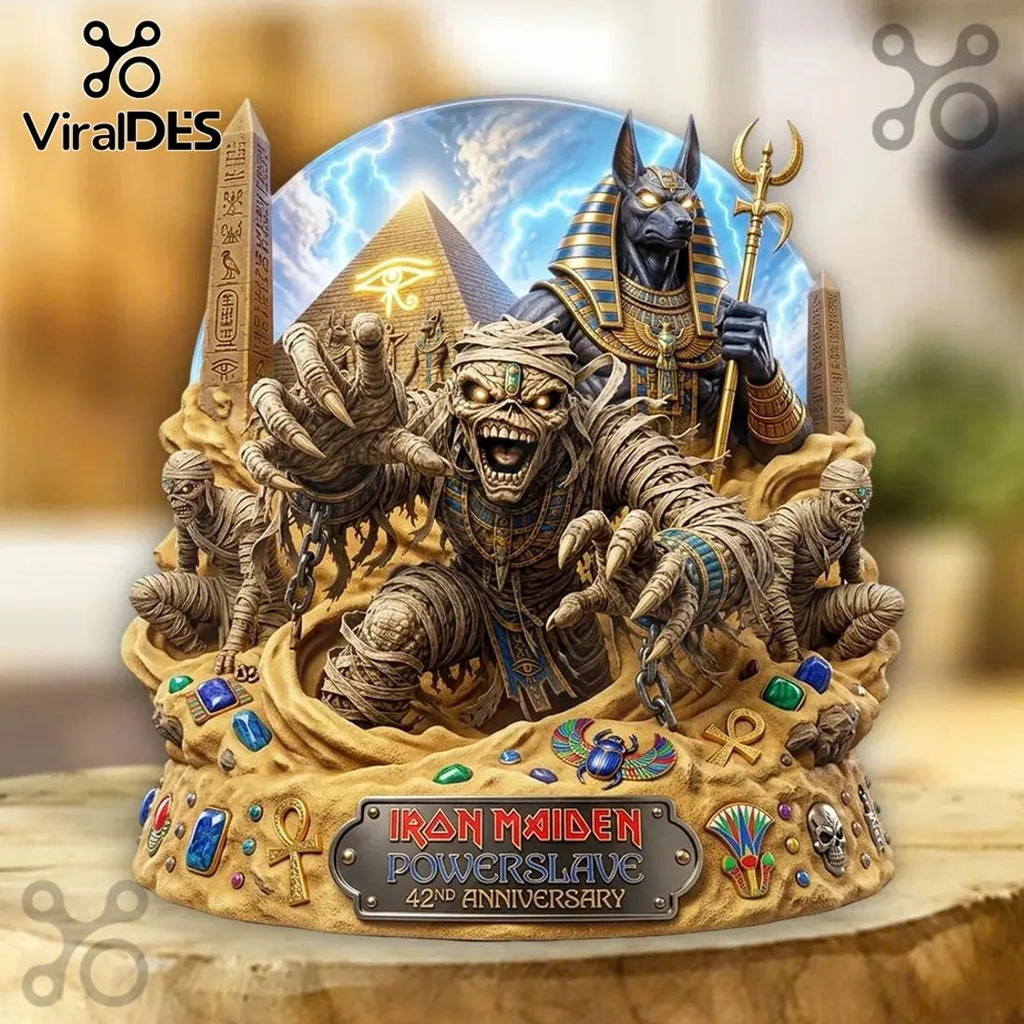 Iron Maiden Powerslave 42nd Anniversary Sculpted Resin Diorama Statue