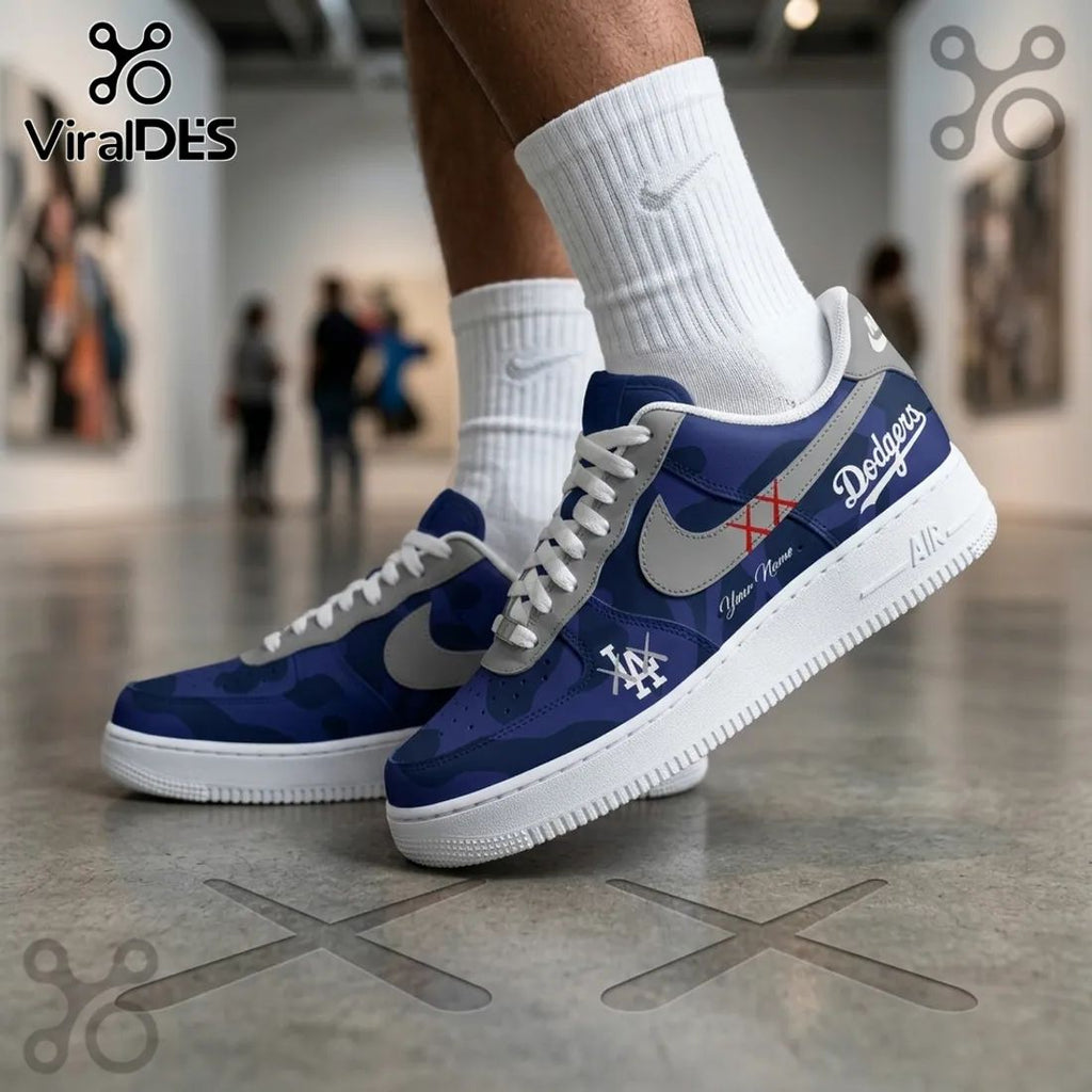 Los Angeles Dodgers x Kaws Air Force 1 Sneakers
