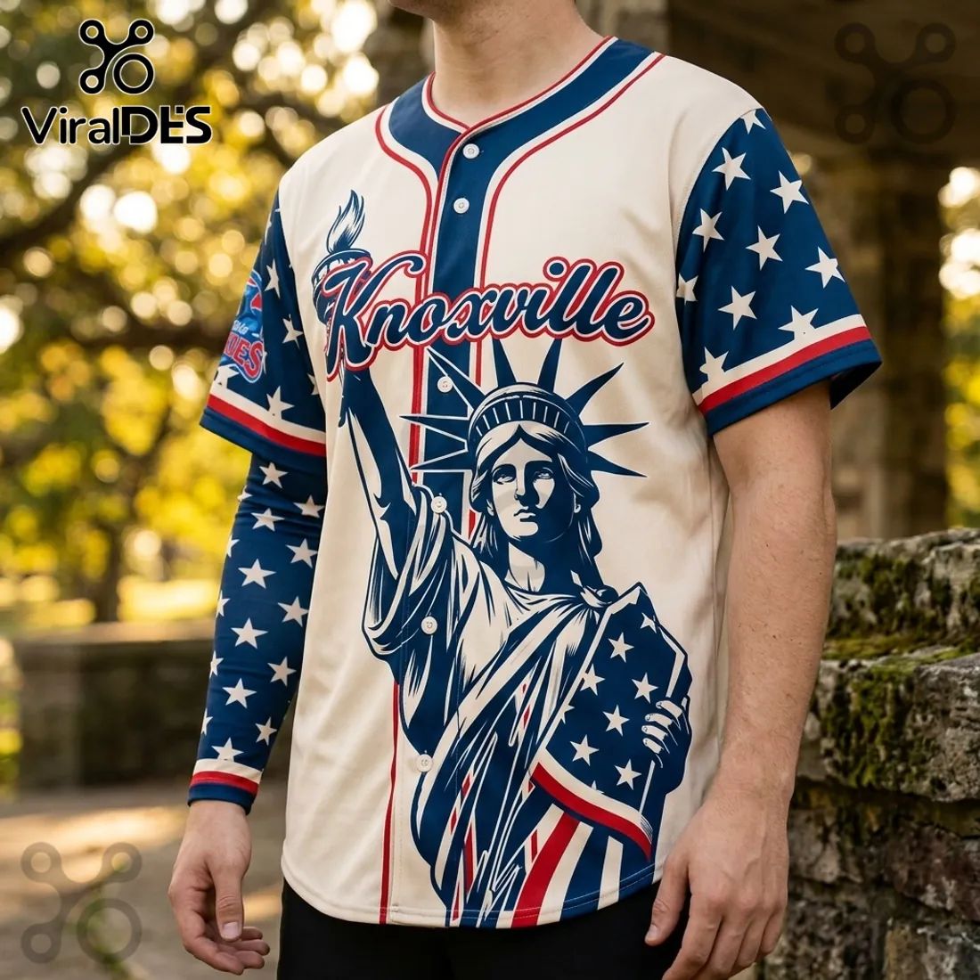 Knoxville Smokies 4th of July Independence Day Baseball Jersey
