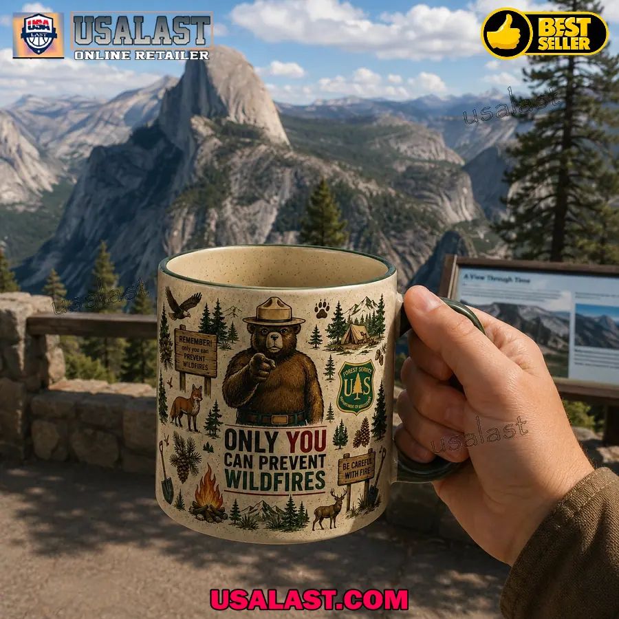 USFS Smokey Bear Only You Can Prevent Wildfires Coffee Mug