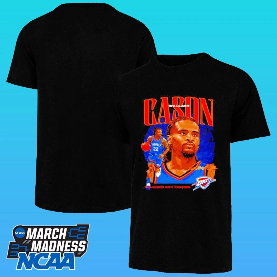 Cason Wallace Oklahoma City Thunder Dual Signature Shirt