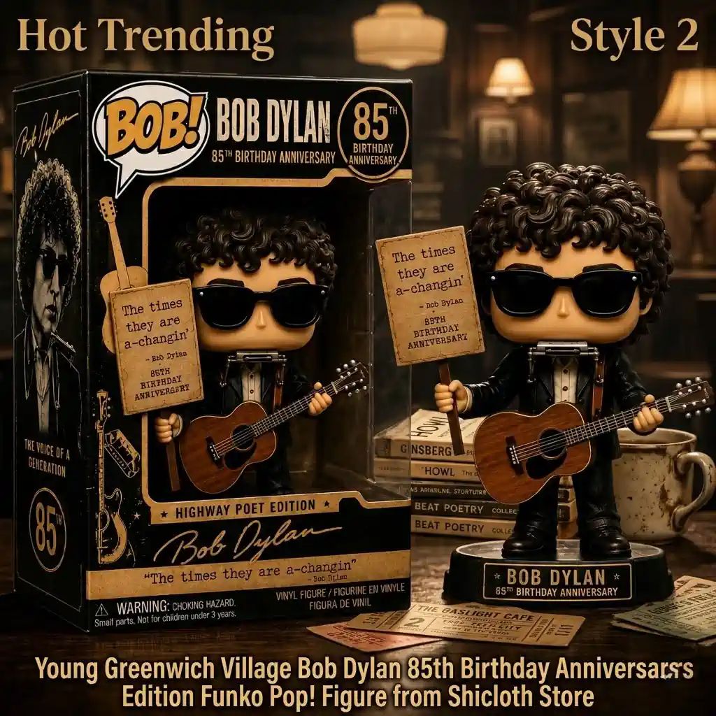 Young Greenwich Village Bob Dylan 85th Birthday Anniversary Edition Funko Pop! Figure