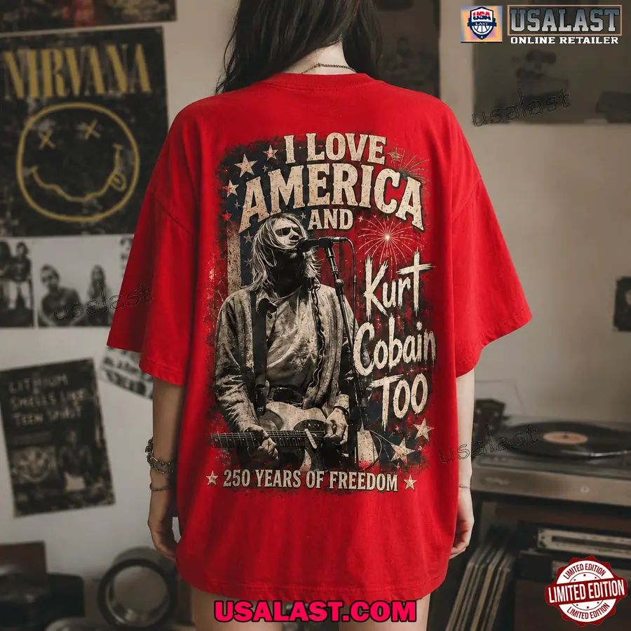 Kurt Cobain 250th Anniversary T-Shirt 1776-2026