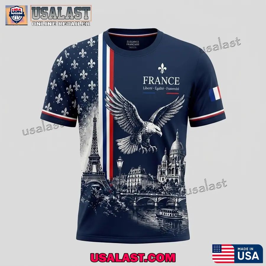 France Liberte Egalite Fraternite All Over Printed T-Shirt