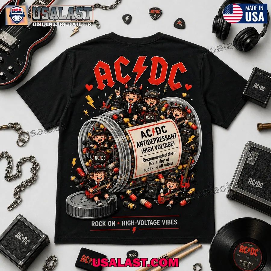 AC/DC High Voltage Rock Vibes Apparel 3D T-Shirt