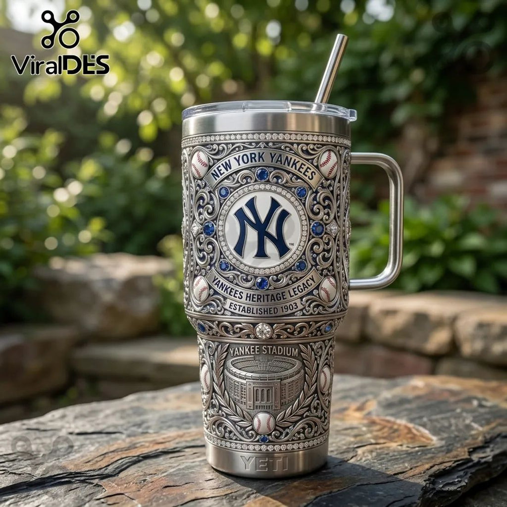 New York Yankees Legacy 40oz Stainless Steel Tumbler