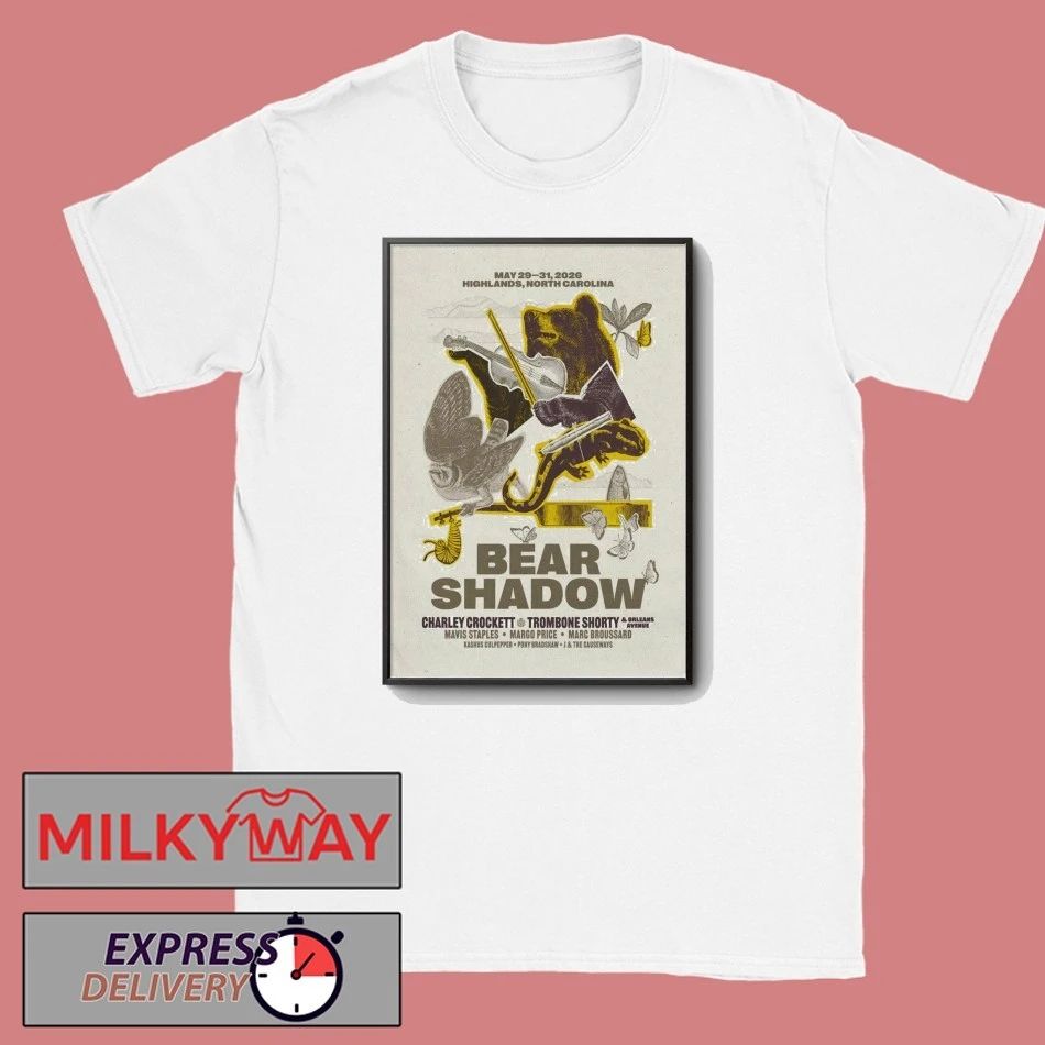 Bear Shadow Festival Poster Highlands NC May 29-31 2026 shirt