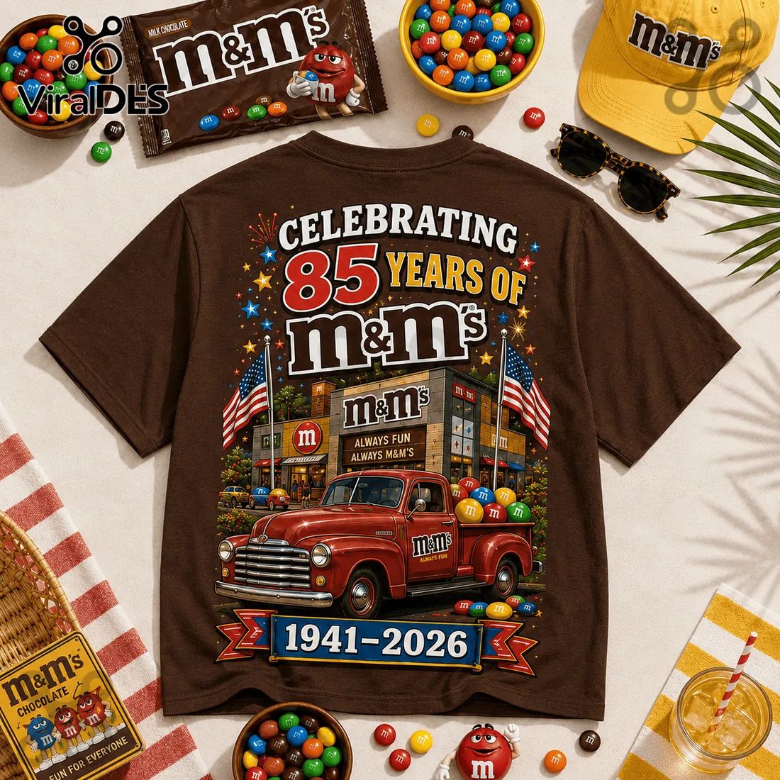 M&M’s 85th Anniversary Brown T-Shirt