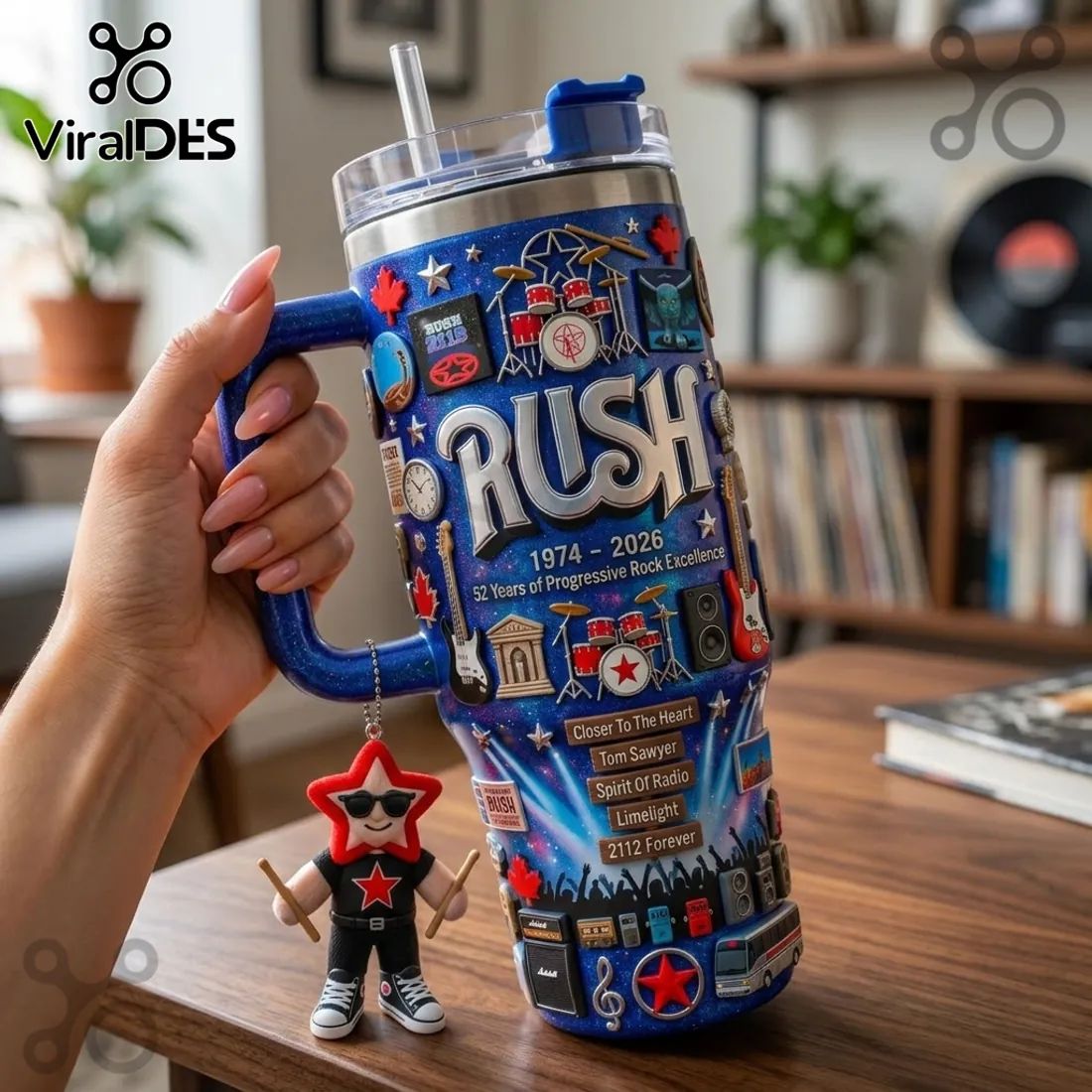 Rush 52 Years Anniversary Commemorative Stanley Tumbler 40oz