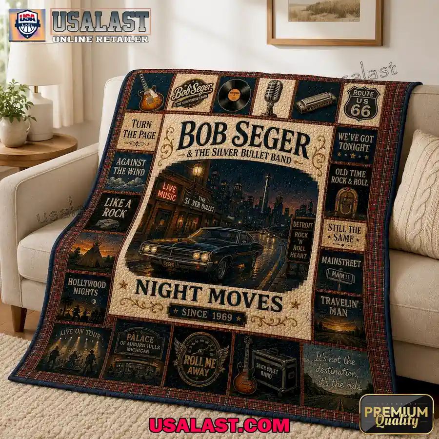 Bob Seger Night Moves Edition Quilt Blanket