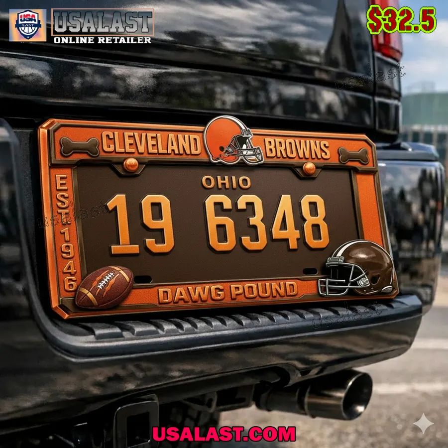 Cleveland Browns Limited Edition License Plate Frame