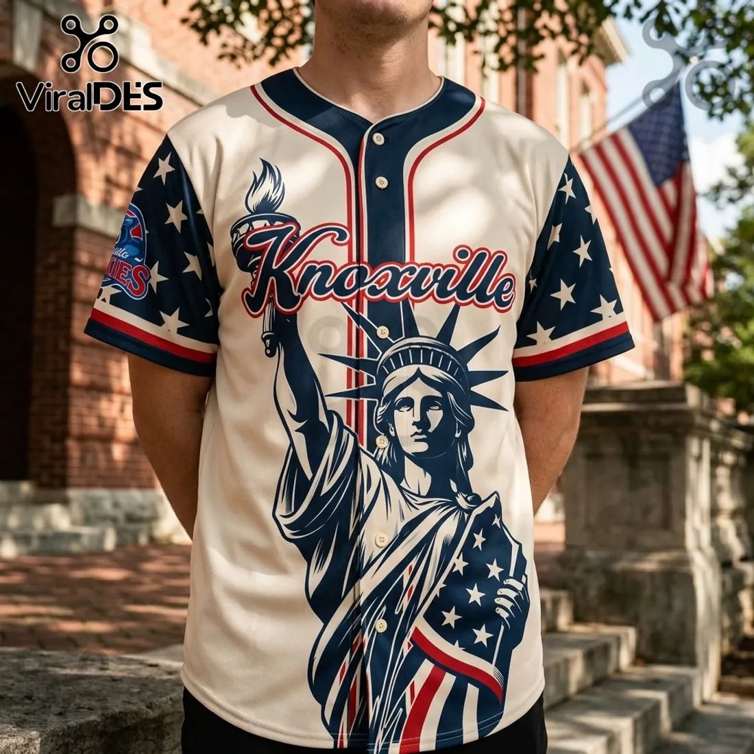 Knoxville Smokies 4th of July Independence Day Baseball Jersey